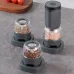 Comfook Electric Spice Grinder with Dual Pods Ceramic Core Adjustable Coarseness One-Button Operation USB Rechargeable Pepper & Salt Mill Set