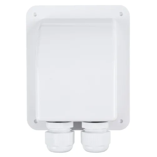 Double Roof Cable Entry Gland Box Solar Panel For RV Caravan Boat Van White