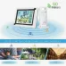 1-to-1 Indoor/Outdoor Wireless Thermometer Large Colorful Screen Temperature Humidity Monitor Weather Station Clock