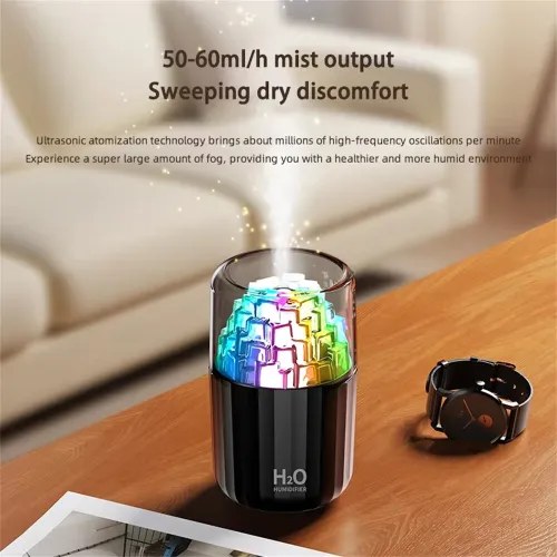 Tevorex 300ML Mini Air Humidifier USB Electric Aroma Diffuser Essential Oil Purifier Aromatherapy Mist Maker Lights For Car Home Bedroom