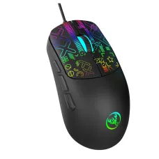 HXSJ S100 Wired Gaming Mouse 3600DPI RGB Backlit 6 Keys Ergonomic Matte Gaming Mice for PC Laptop Computer
