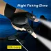 ZANLUR1PCS/1Pair USB Charging Night Fishing Gloves for Outdoor Cycling Running Sports Flashlight Half Finger Gloves