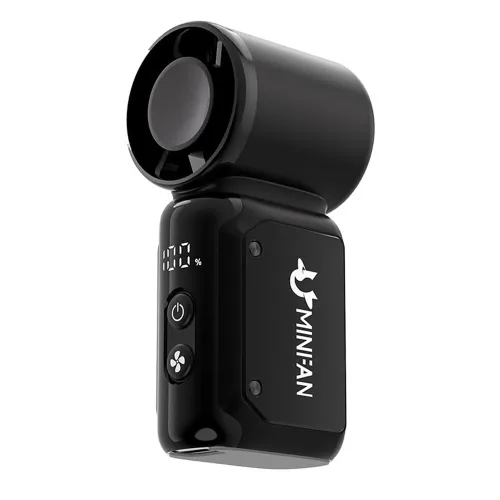 Tevorex Portable Handheld Pocket USB charging Fan 199 Level Strong Wind Regulation Outdoor Handheld Fan LED Screen Camping Cooling Fan Tools