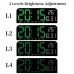 9 Inch Large Digital Wall Clock Temperature Date Week Timing Countdown Light-sensing Table Clock 2 Alarm 12/24H LED Alarm Clock