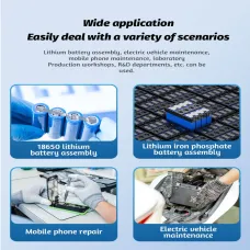 Docreate-757 Small Digital Display Handheld Spot Welding Machine 800A 4.2V 1.33 inch TFT ABS Lightweight Portable Welder