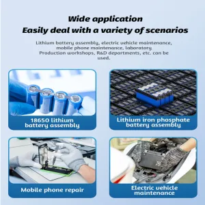 Docreate-757 Small Digital Display Handheld Spot Welding Machine 800A 4.2V 1.33 inch TFT ABS Lightweight Portable Welder