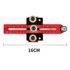 160mm/200mm Thin Ripping Jig Table Saw Guide Anodized CNC Aluminum Alloy Fits 3/8" & 3/4" Slots High Precision Adjustable Rust Resistant