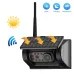 Wireless Solar Powered Backup Camera AHD 5 Inch Rear View Monitor Wide Angle Night Vision Long Range Transmission Waterproof