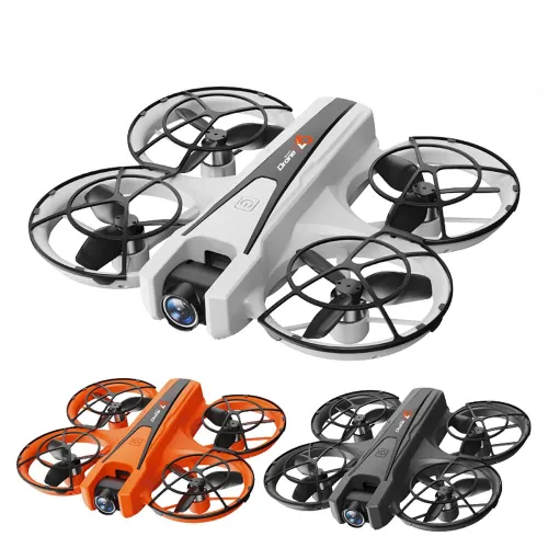 YLR/C YL05 WiFi FPV with 4.9inch LCD Screen Controller HD Dual Camera Electrically Adjustable Optical Flow Hover Circle Protection LED Brushless 2.4G 4CH 6-Axis Remote Control Toys RC Drone Quadcopter RTF