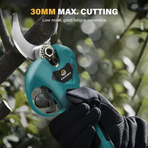 VIOLEWORKS 21V Cordless Electric Scissors Large Battery Capacity Pruning Shears Tree Branch Pruner Garden Tools W/1pcs 2pcs Battery