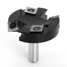 12mm 1/2 Inch Shank 4 Flutes Carbide Insert Spoilboard Surfacing Router Bit Slab Flattening Router Bit 2-1/2" 63.5mm Cutting Diameter for Woodworking Planing