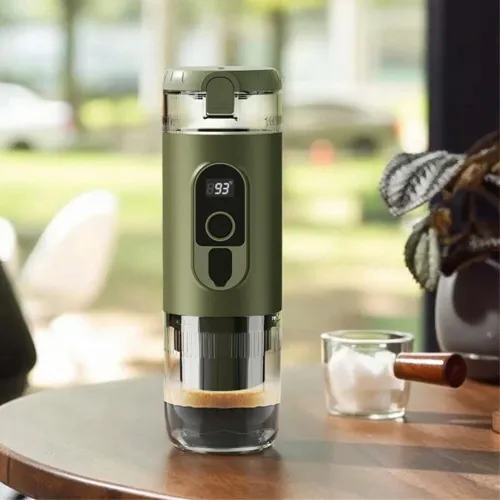 Comfook 20Bar Portable Coffee Maker Espresso Machine Compatible with NS Capsule & Coffee Powder 60ml Water Tank for Outdoor Travel Car Office