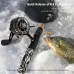 LEOFISHING Quick Release Reel Ice Fishing Wheel Metal Spool Casting Fishing Reel Aluminium Alloy 3+1 Metal Bait Casting Reels