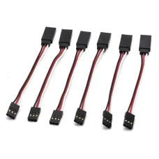 10 PCS JR Plug Male to Female Servo Extension Cable 3P 100mm 30Core for Futaba and JR Servos / RC Cars Airplanes Helicopters