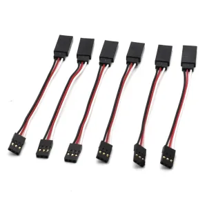 10 PCS JR Plug Male to Female Servo Extension Cable 3P 100mm 30Core for Futaba and JR Servos / RC Cars Airplanes Helicopters