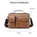WEIXIER Men's PU Material Crossbody Bag Men's Business Briefcase Bag Portable Single Shoulder Bag Casual Bag Men's Bag Gift For Father/Anniversary