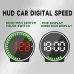 Car Speedometer Head-Up Display 7 Color Lights GPS Dashboard Monitor Overspeed Warning Large Fonts Plug and Play Universal