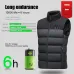 TENGOO HV-11 Heated Vest 11 Heating Areas Men Jacket Heated Winter Womens Electric Usb Heater Tactical Jacket Man Thermal Vest Body Warmer Coat