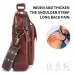 BULLCAPTAIN Classical Men's Genuine Leather Shoulder Bag Retro Business Casual Crossbody Bag Male Large Capacity Handbag Bag