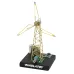 NIKOLATOY DIY Rotating Windmill Night Light Creative Desktop Ornament Decorative Table Lamp Handmade Metal Craft