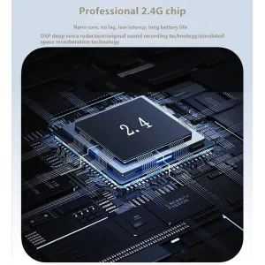 S5 Wireless Microphone Magnetic Lavalier Microphone with Charging Case 2.4G DSP Noise Cancelling Microphone 24H Battery Type-C Interface Transceiver for iPhone Android YouTube TikTok