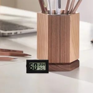 3Pcs Mini Hygrometer Thermometer Digital Temperature Humidity Monitor Compact Portable Design LCD Display Indoor Use