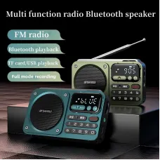 SANSUI F22 Multimedia Radio Wireless bluetooth Speaker Digital Display HiFi Card Music Loudspeaker FM Radios Support U Disk TF Card Playback