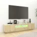 TV Cabinet with LED Lights Sonoma Oak 70.8"x13.8"x15.7