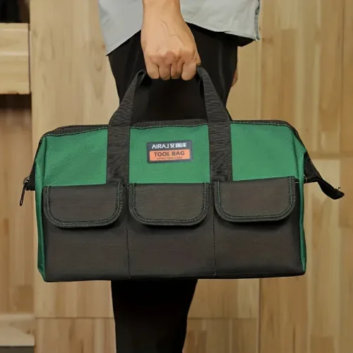 AIRAJ 18 Inch Large Capacity Tool Storage Bag with Wear-resistant Multiple Pockets for Portable Tool Storage