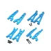 8pcs Upgrade Parts For MJX H16 16207 16208 16209 16210 Metal Front and Rear Upper Lower Suspension Arm Set 1/16 RC Car