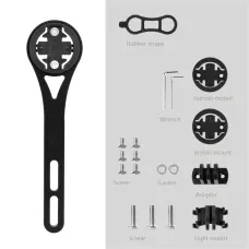 LAOTIBicycle Computer Holder Aluminum Alloy Bike Sports Camera Speedometer Mount for MTB Integrated Handlebar