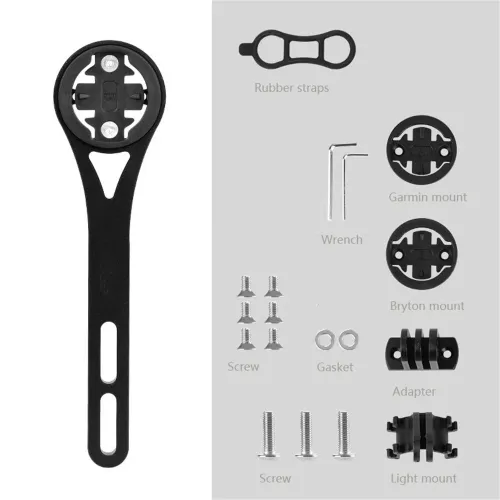 LAOTIBicycle Computer Holder Aluminum Alloy Bike Sports Camera Speedometer Mount for MTB Integrated Handlebar