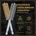 Stainless Steel Twisted Wire Cleaning Brush Drill Attachment Hex Shank 6 Sizes Rust Removal Metal Surface Cleaning Tool