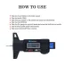 ETOPOO Digital Car Tyre Tire Tread Depth Gauge Meter Auto Tire Wear Detection Measuring Tool Caliper Thickness Gauges Monitoring System