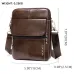 Ekphero Zipper Genuine Leather Messenger Bags Business Small Crossbody Bag Casual Travel Flap Shoulder Bag