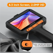 4.3'' IPS Screen Industrial Handheld HD 1080P 8mm Endoscope 8 LEDs IP67 Waterproof Auto Repair Plumbing Maintenance Appliance Inspection T42-AV