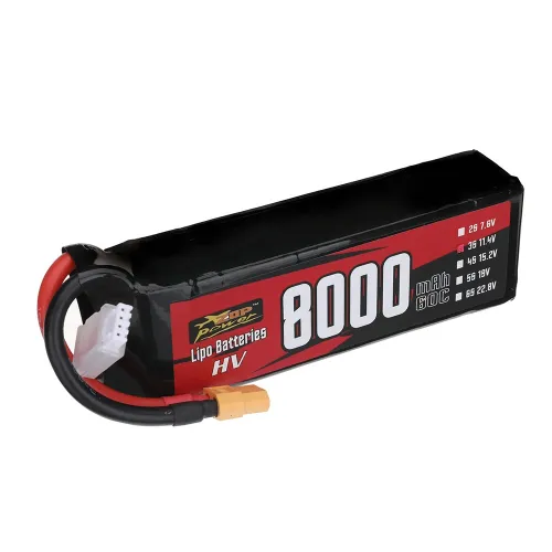 ZOP Power 11.4V 8000mAh 60C 3S LiPo Battery XT60 Plug for RC Drone