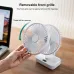 Mini Desktop Fan Shaking Usb Air Cooler 4 Gear Wind Speed 4000Mah Battey Capacity Angle Adjustment Low Noise for Office Room