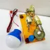 K611 Hot Air Stirling Engine Model Alternator wiht LED Acrylic Base Plate Steam Power Experiment Physics Science Education Toys