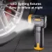 60W Handheld Portable Air Pump With Intelligent Digital Display Stop When Full Spiral Pressure Gathering Rapid Inflation With LED Lighting