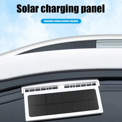 Solar-Powered Car Ventilation Fan Air Circulation Fan Solar Charging Ventilation Fan Auto Cooling Fan Air Exhaust Radiator for Vehicle Truck SUV