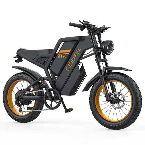 USA DIRECT COSWHEEL CT20 Electric Bike 48V 25AH 1000W(Peak 1500W) Motor Recommended Top Speed 25KM/H 20*4.0inch Tire 50-100KM Max Mileage 150KG Max Load Electric Bicycle