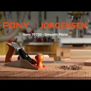 Pony Jorgensen No.4 Smooth Plane 10" Wood Planer Hand Planer for Woodworking Hand Plane Wood Plane Jack Plane for Trimming Wood Planing Craft Smoothing Plane with Ductile Iron Body Adjustable Cutting Depth