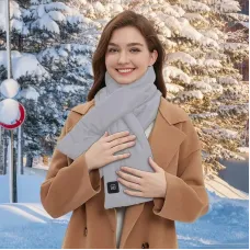 TENGOO Heating Scarf Smart Heating Scarf 3 Heating Settings Fast Heating Comfortable Heating Scarf Neck Warmer for Winter Outdoor