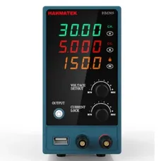 HANMATEK HM305 Direct Current Power Supply Dual USB Output 0-30V 0-5A Precision Control Compact Design High-Efficiency Charging