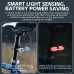ROCKBROREX01 Smart Brake Sensing Bike Taillight 500mAh Battery5 Light Modes USB-Rechargeable IPX6 Waterproof Bicycle Rear Light with Wireless Remote for Cycling