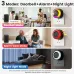 Smart Alarm Doorbell 110dB 350m Wireless Range 6 LED Lighting Modes 62 Ringtones IP44 Waterproof Night Light Doorbell