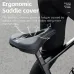 WESBIKNIG Thickened Sponge High Elasticity Bike Seat Cushion PLeather Soft Waterproof Hook Loop Fastening Bicycle Saddle Cover