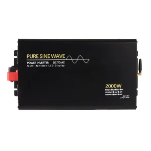 DH-NY01-2000W 2000W Pure Sine Wave Power Inverter Universal Jack DC12V/24V to AC 220V Output Voltage for RV Outdoor Camping
