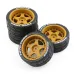 4PCS Drift Rally RC Tires Wheels 12mm Hex for Wltoys 124019 HPI KYOSHO TAMIYA TT02 XV01 1/10 Car Vehicles Model Parts